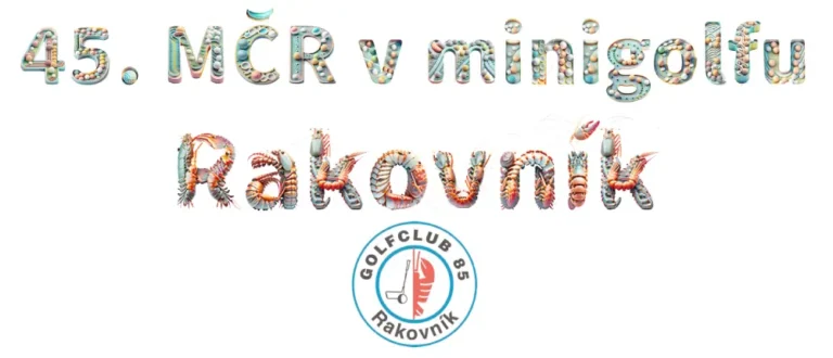 Logo pro MČR v minigolfu v Rakovníku pro rok 2023